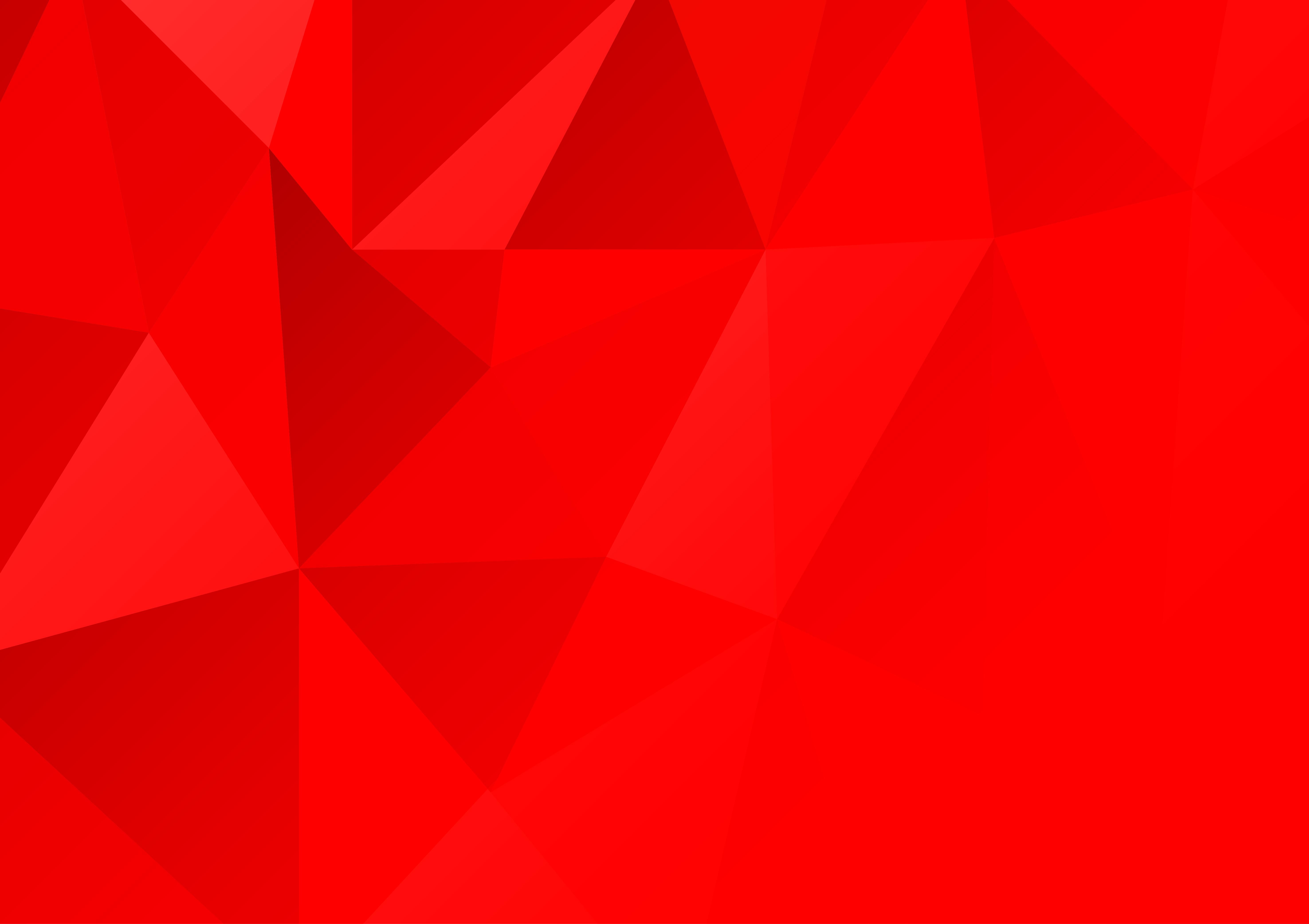 Red color polygon abstract background. Vector illustration