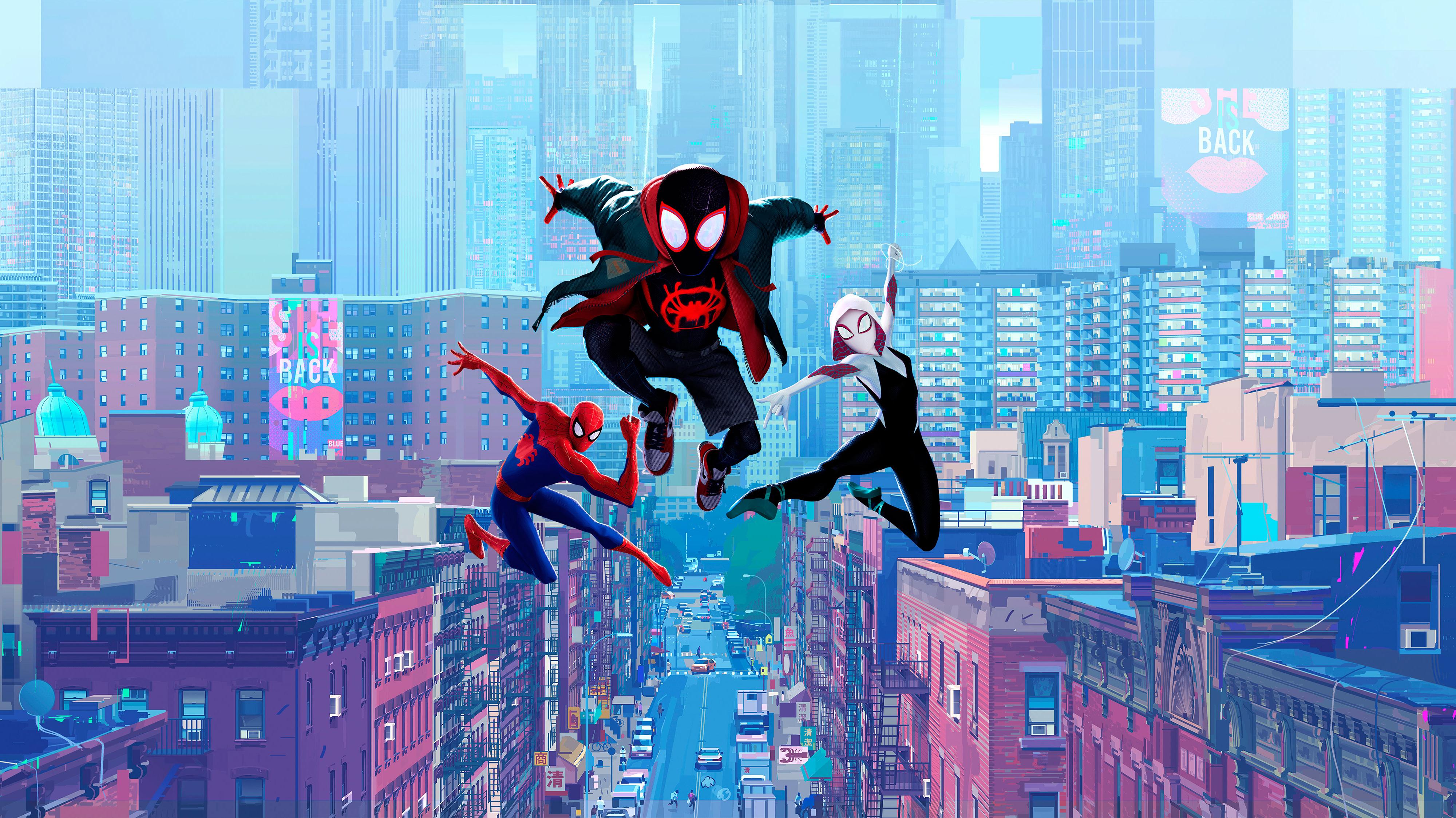 Spider Man Into The Spider Verse 4K Wallpaper. HD