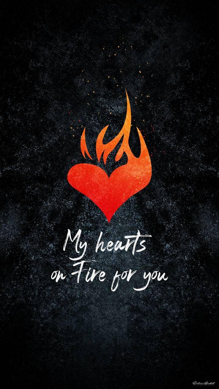 Download Heart On Fire wallpaper