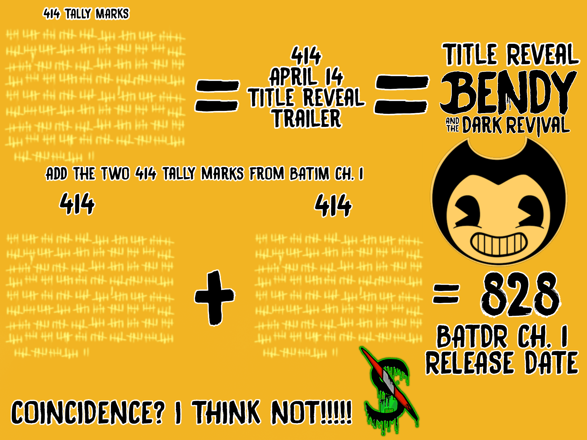 I THINK I FIGURED OUT THE DATE FOR BENDY AND THE DARK
