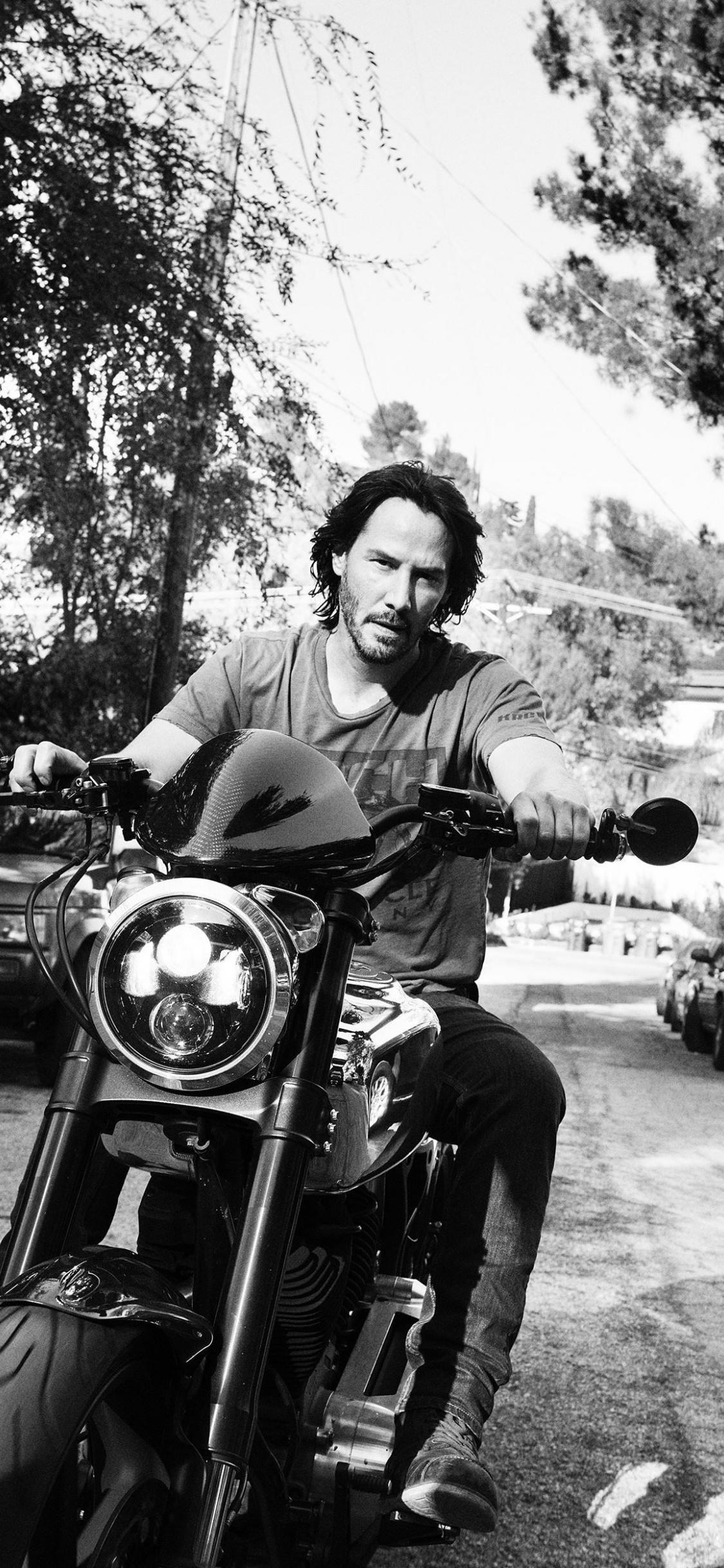 Keanu Reeves Bike Wallpaper