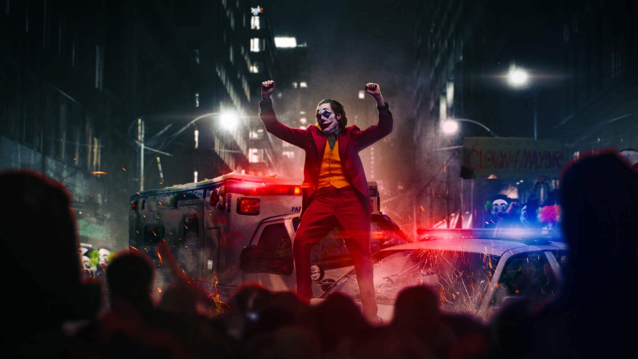 Joker Dancing On Police Car