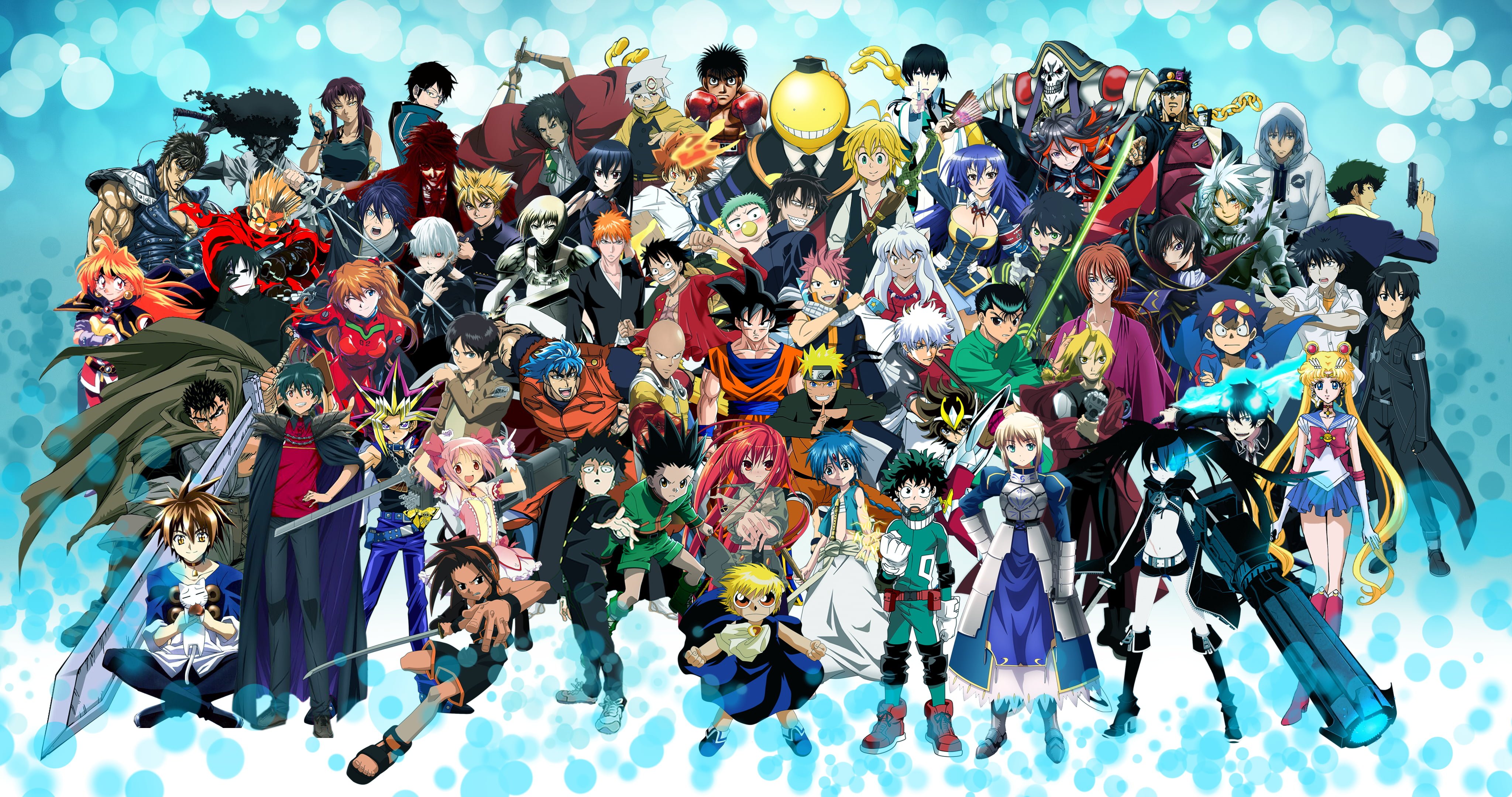 60 All Anime Characters HD