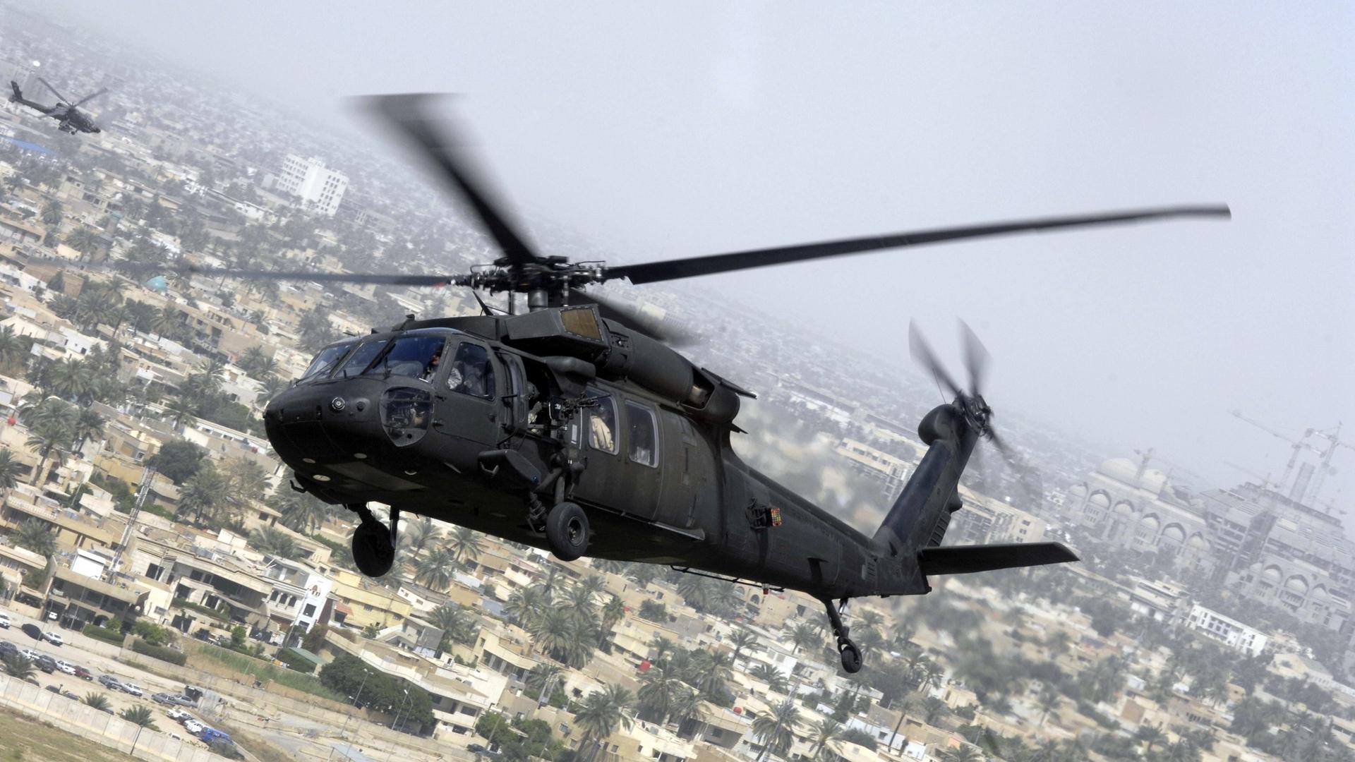 Download Wallpaper 1920x1080 Uh 60, Black Hawk, Sikorsky