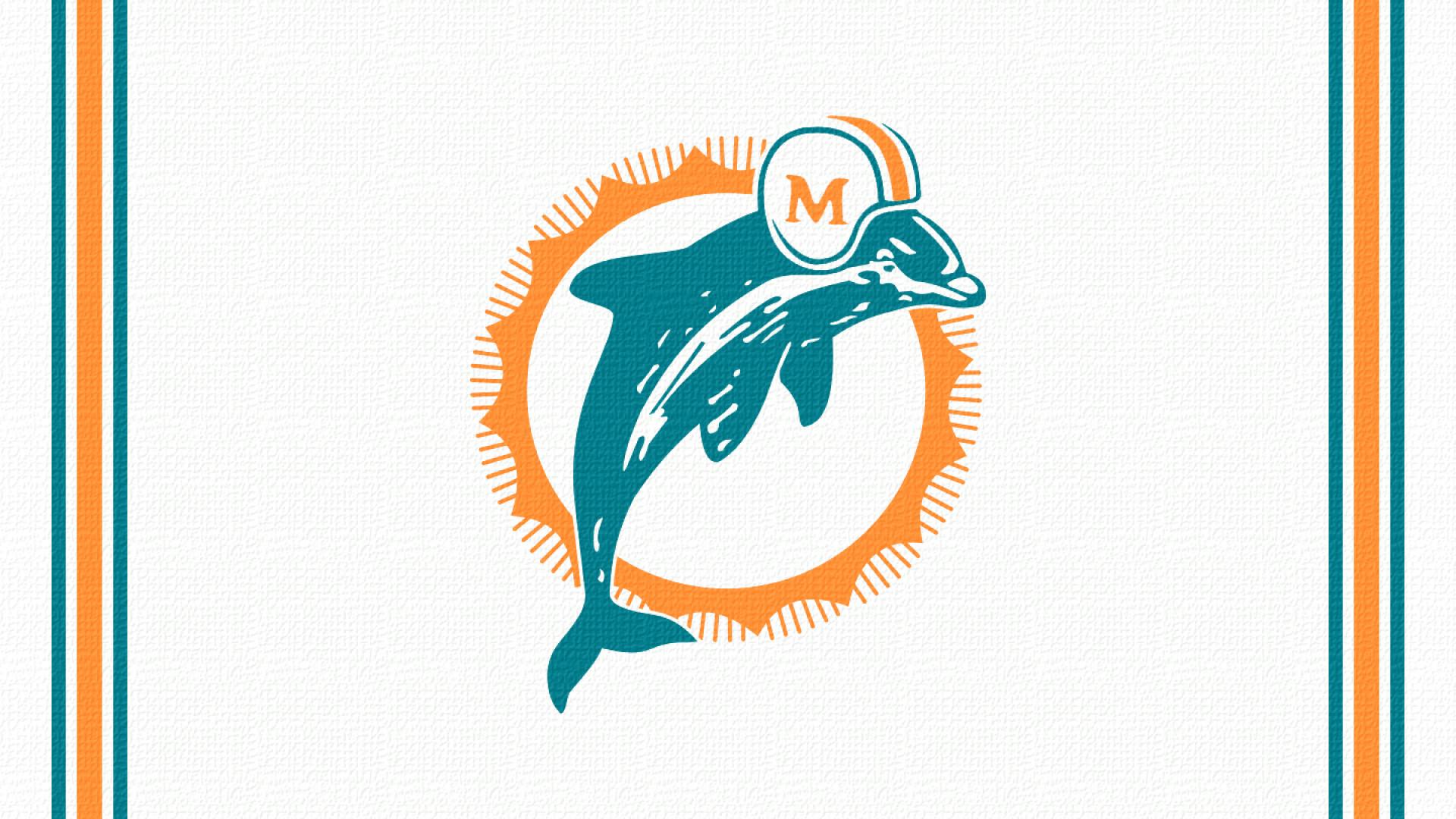 Miami Dolphins Throwback Wallpaper Miami Dolphins Heritage Logo W/ Team Name 6x12 – Fan Creations GA