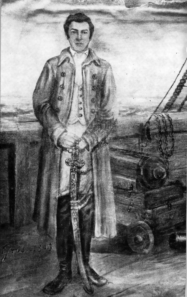 The 1804 portrait of Jean Laffite by Gros. Portrait