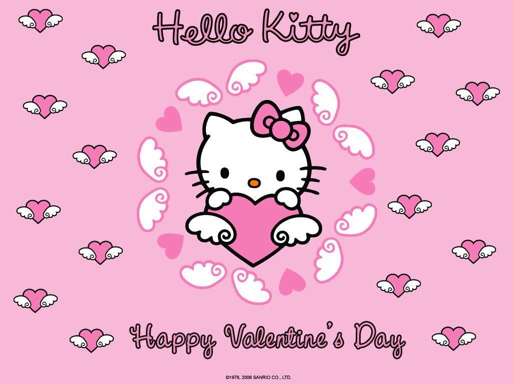 Hello Kitty Valentine's Day Wallpaper Free Hello Kitty Valentine's Day Background