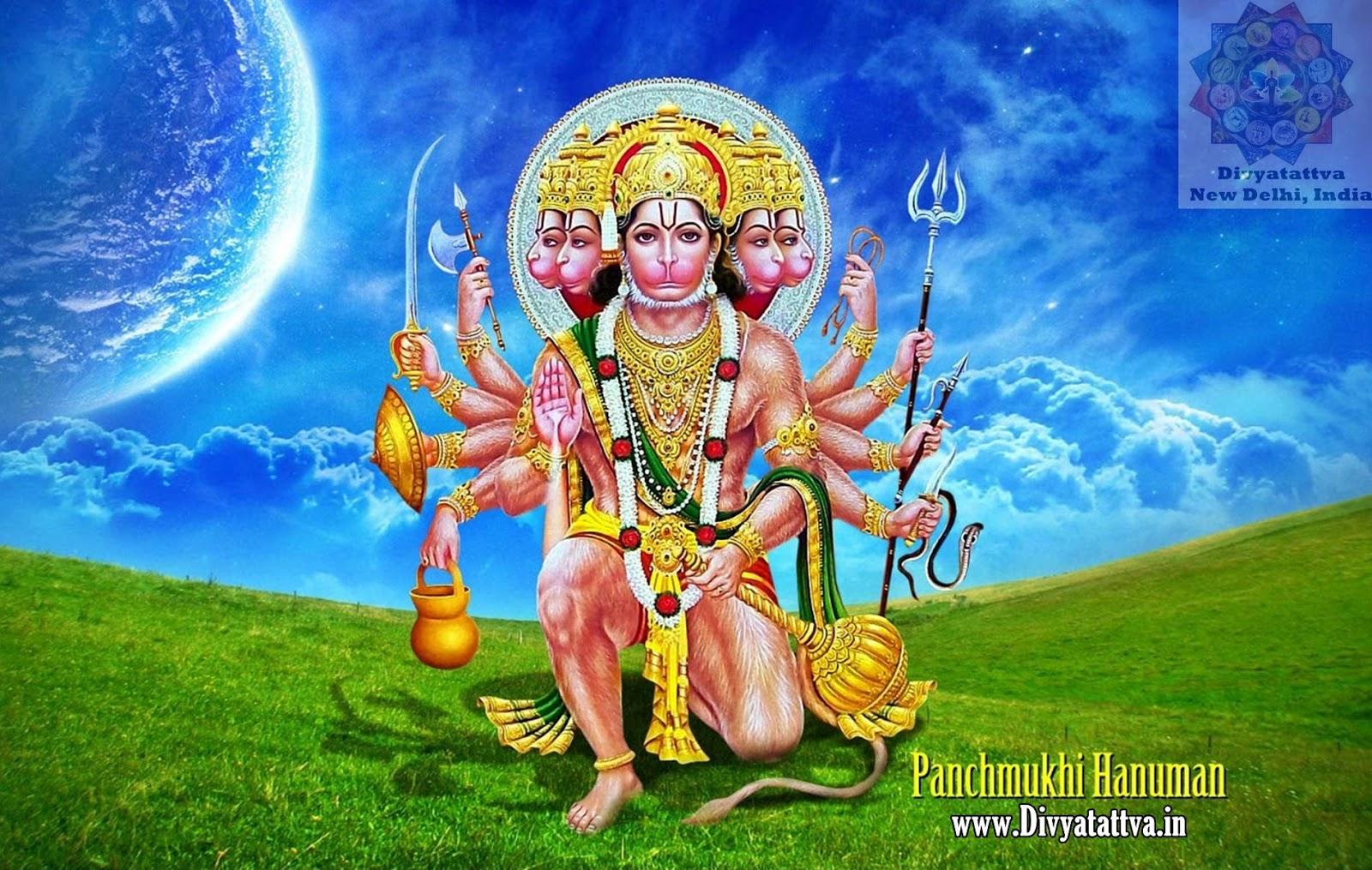 Cornice Religiosa Panchmukhi Hanuman Ji Con Foto – Bajrangbali In Legno Sintetico, 17,8x22,9cm, Marrone, Decorazione Casa Per Fede E Meditazione