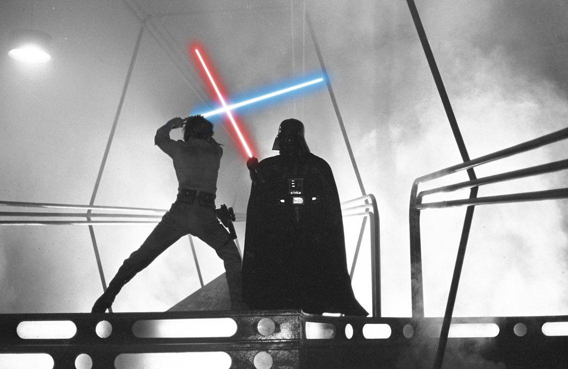 Luke Skywalker vs. Darth Vader from The Empire Strikes Back