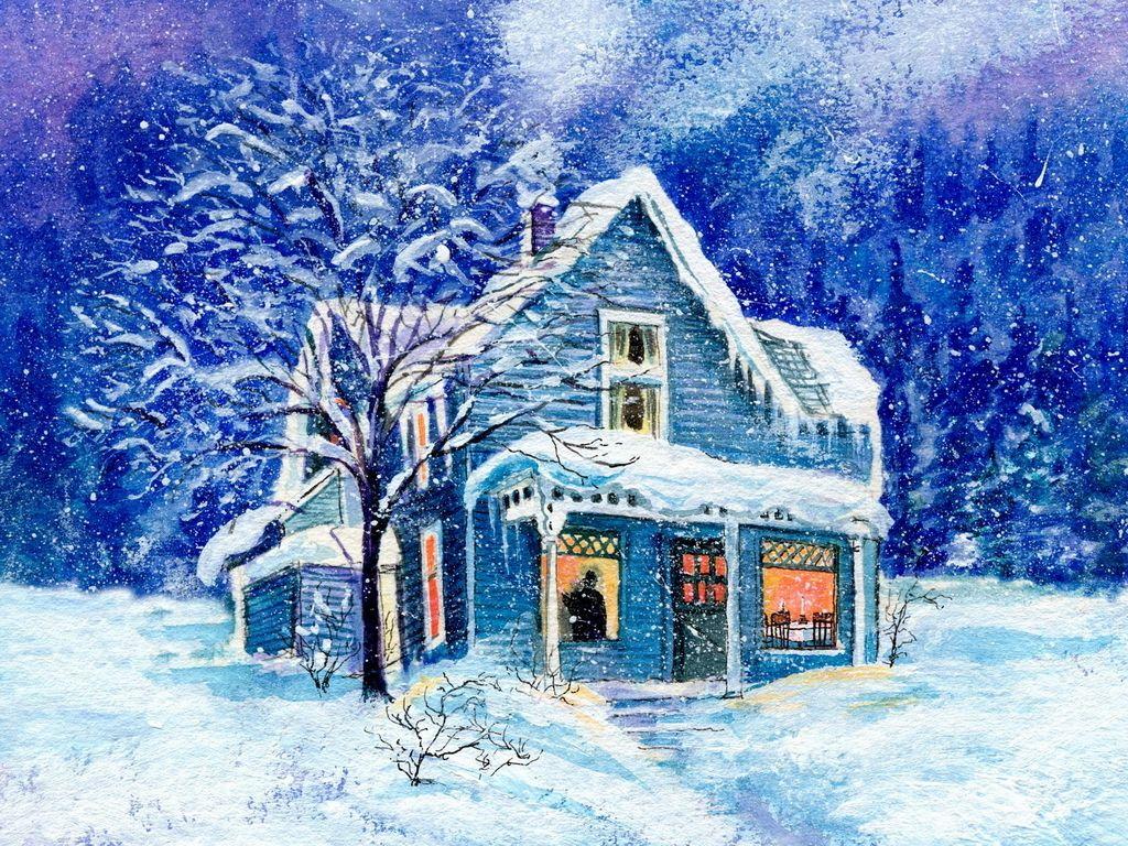 Winter wallpaper Wallpaper. Winter house, Winter wallpaper, Winter picture