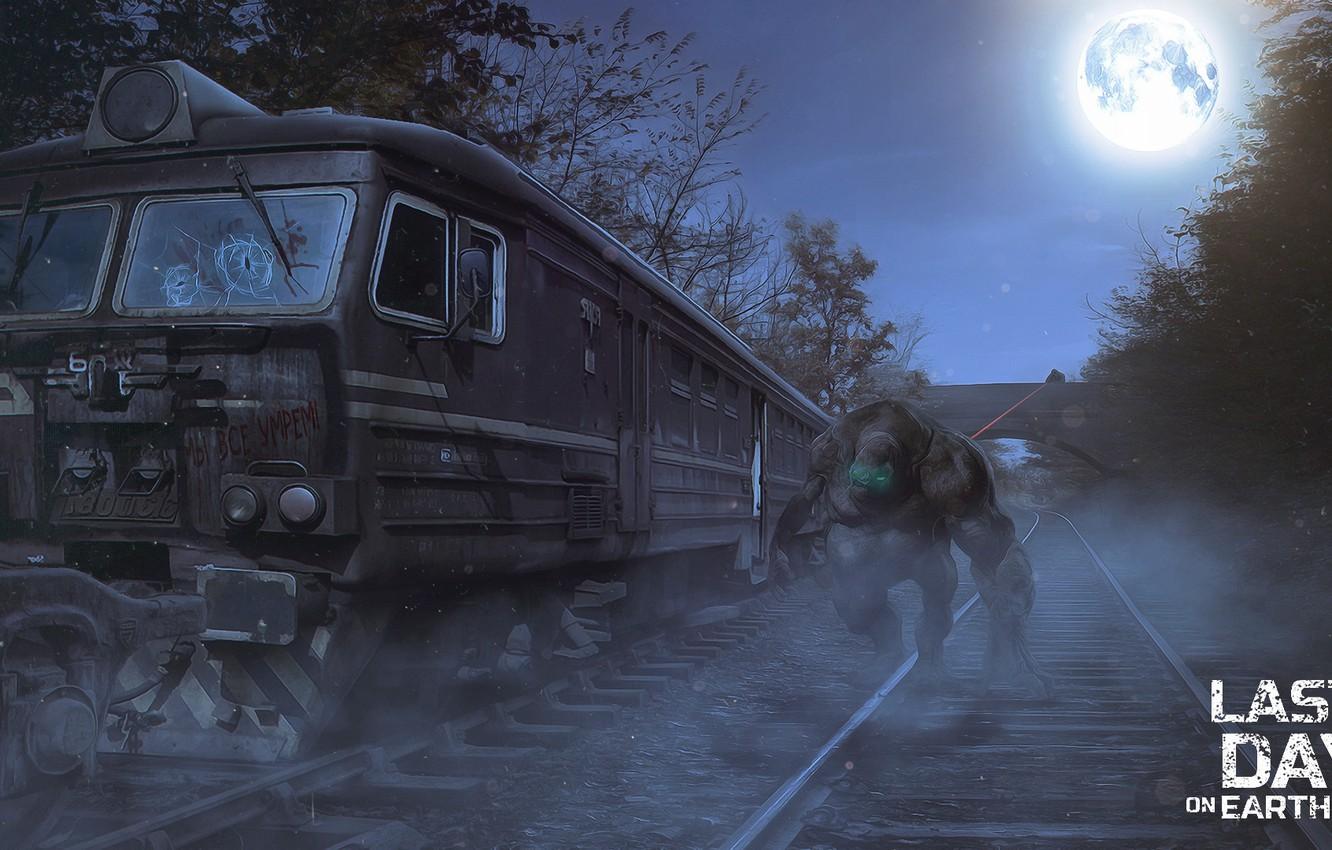 Wallpaper Night, Train, Moon, Monster, Night, Train, Sniper