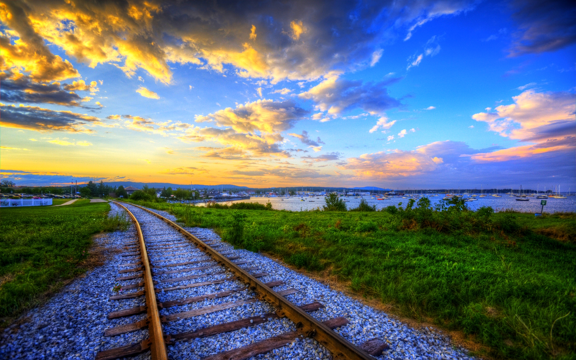 HD Train Tracks Wallpaper