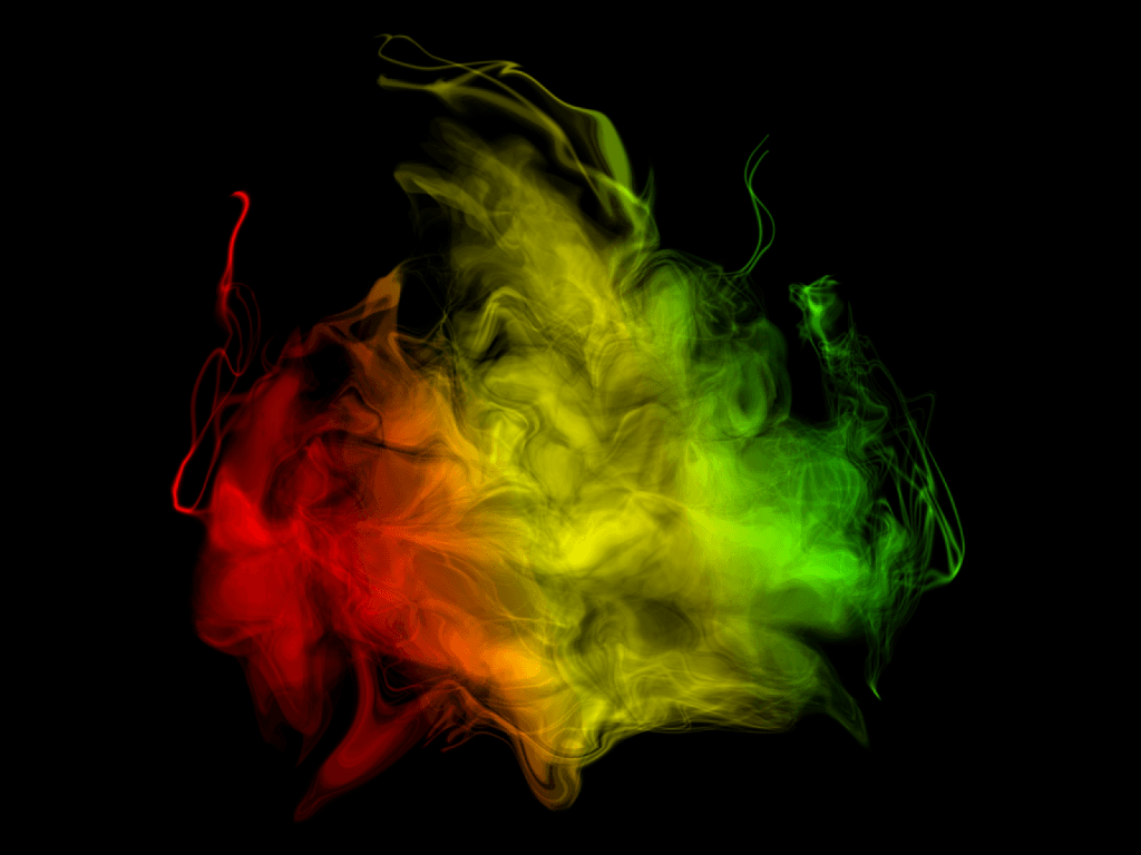 Rasta Color Background Smoke Lion, HD Wallpaper