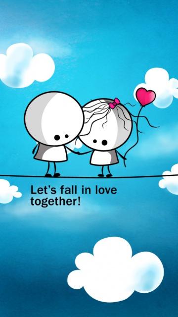 Free Animated Cute Love Wallpaper For Mobile Phones. Love Animation Mobile Wallpaper