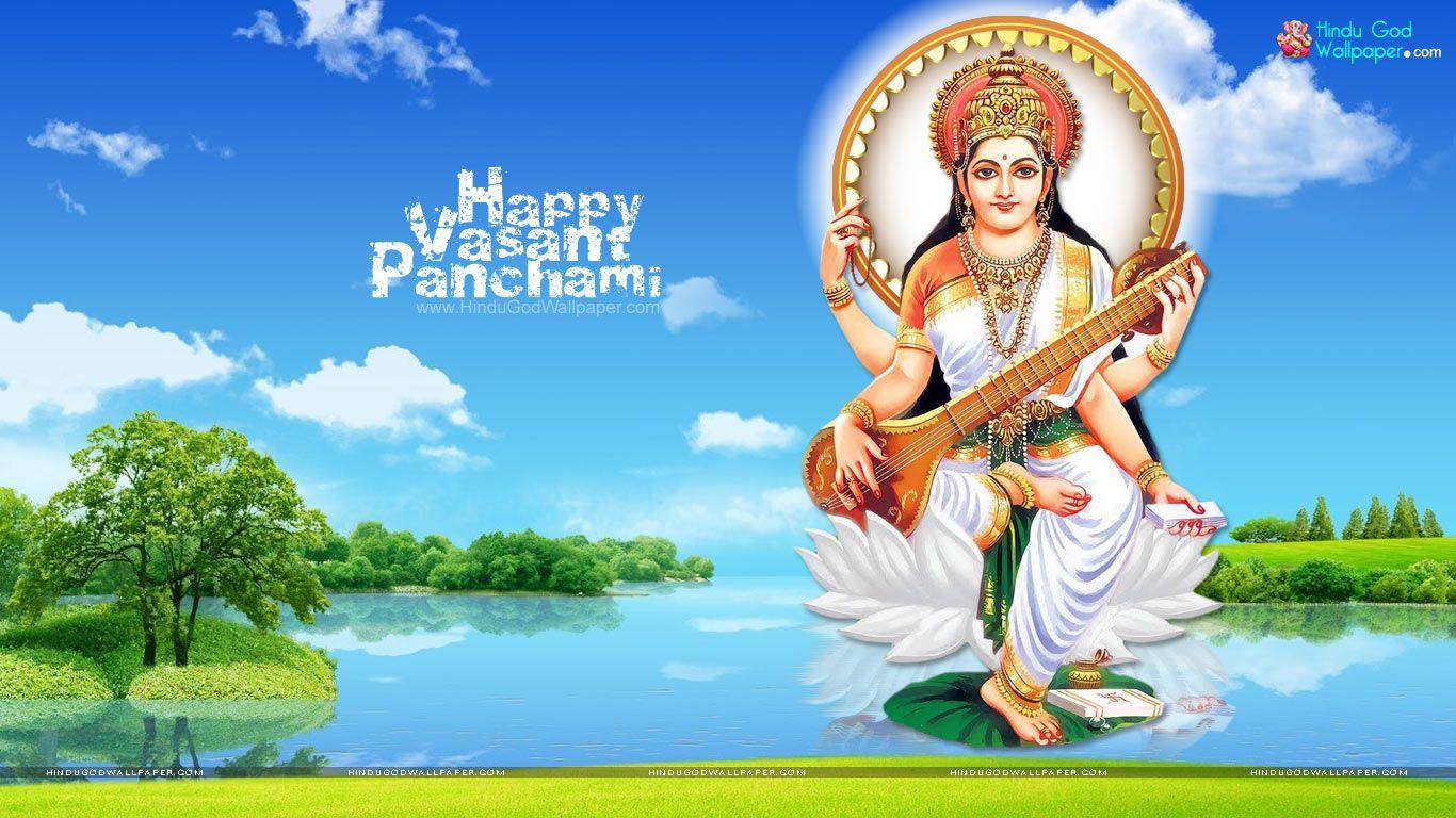 Free Download Basant Panchami Wallpaper Puja