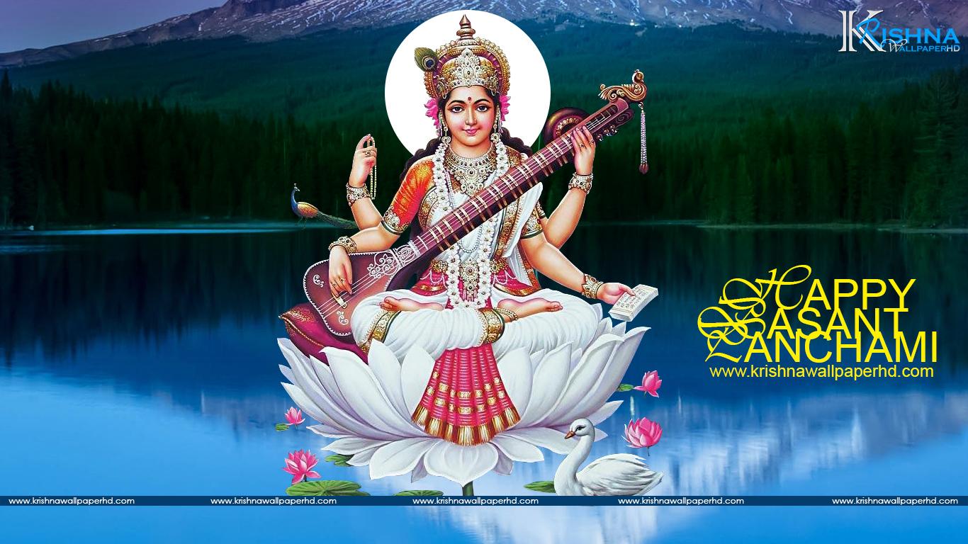 Free Download Happy Vasant Panchami Full HD Size Wallpaper