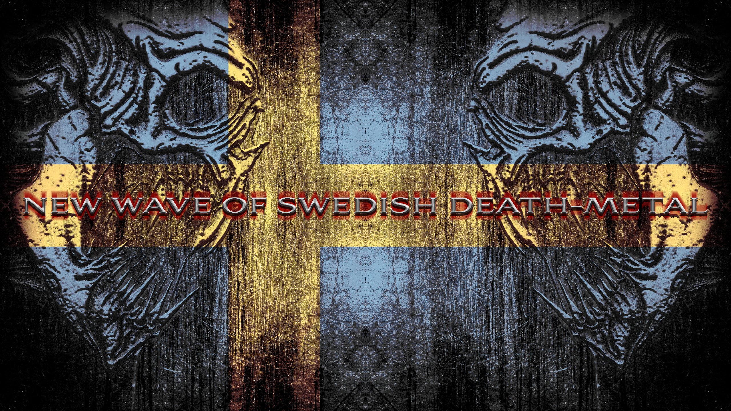 DEATH METAL heavy dark evil finland flag sweden wallpaper