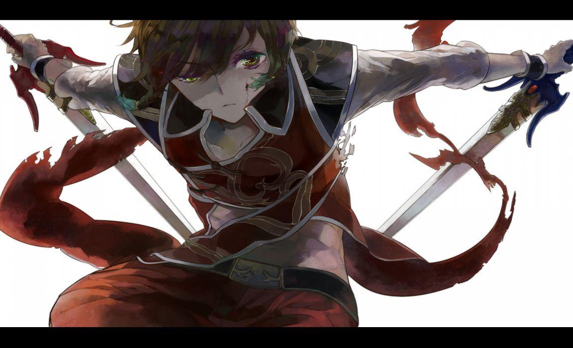 Download wallpaper red sword anime boy ken blade strong by sanoboss  japonese red sword section shonen in resolution 1400x1050