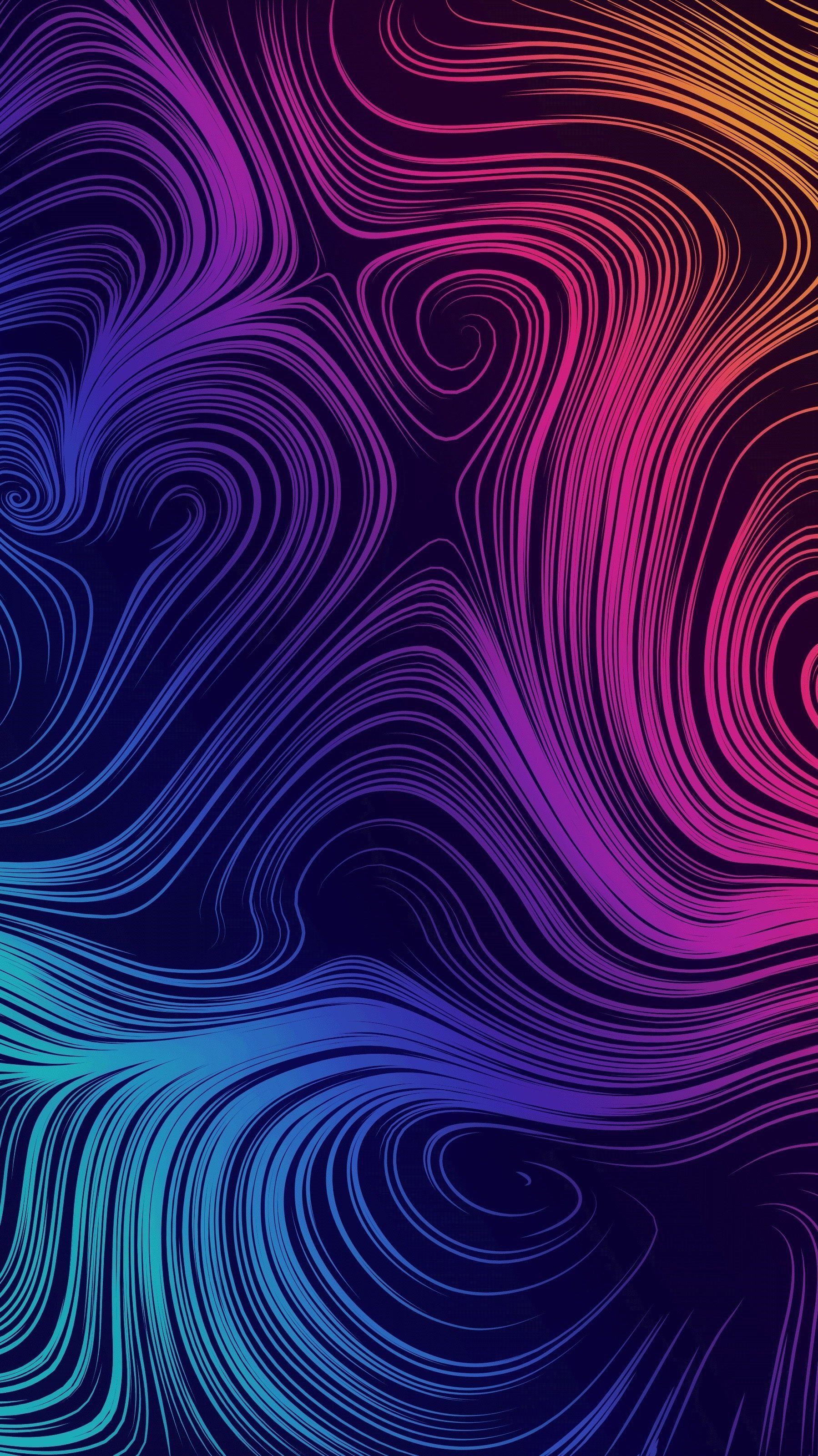 Pattern, Purple, Violet, Blue, Line, Fractal art in 2020