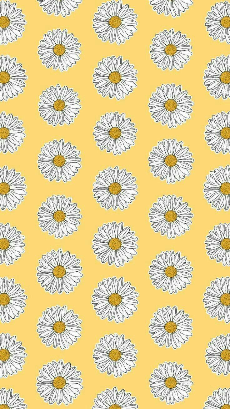 iPhone Wallpaper. Pattern, Yellow, Textile, Flower, Design