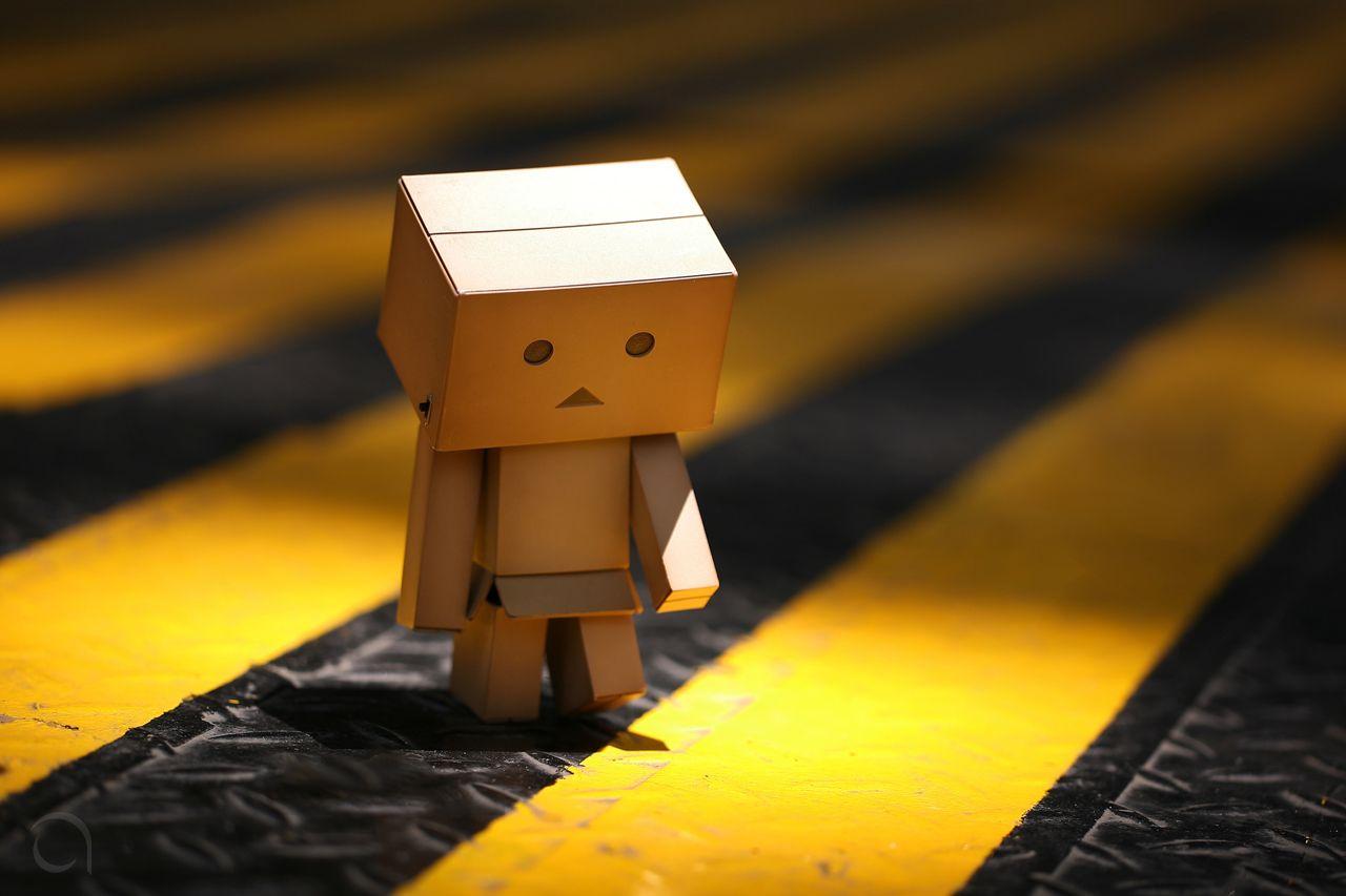Tiny cardboard people by Anton Tang. Danbo, Amazon box