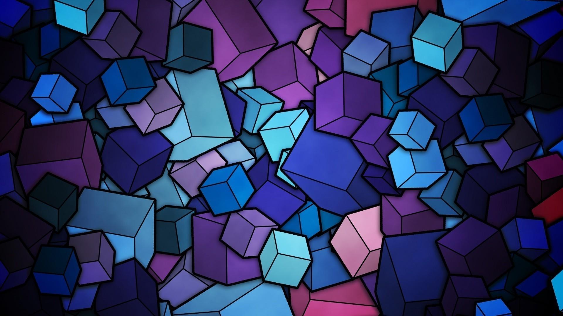 abstract, Cube Wallpaper HD / Desktop and Mobile Background