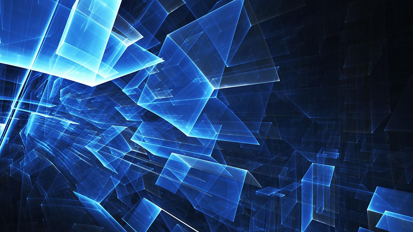 wallpaper for desktop, laptop. abstract blue cube pattern