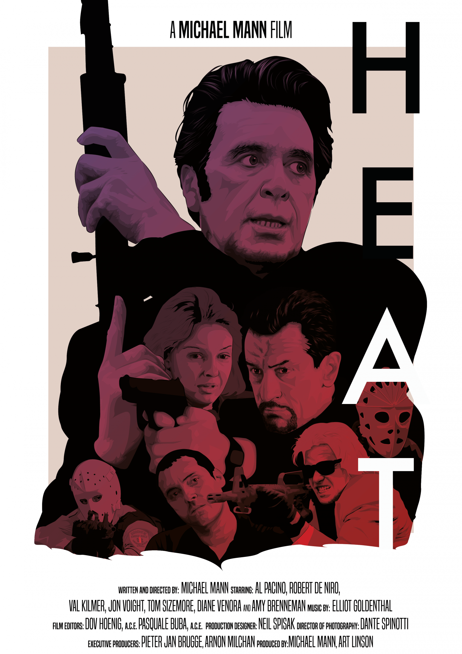 Heat (1995) HD Wallpaper From Gallsource.com. Movie poster