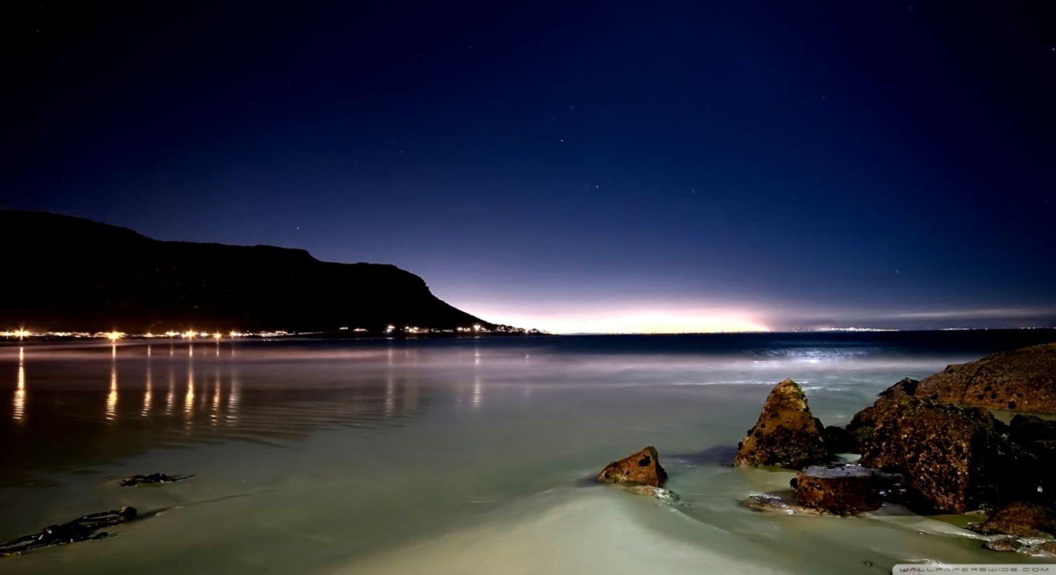 Beach Night HD Wallpaper