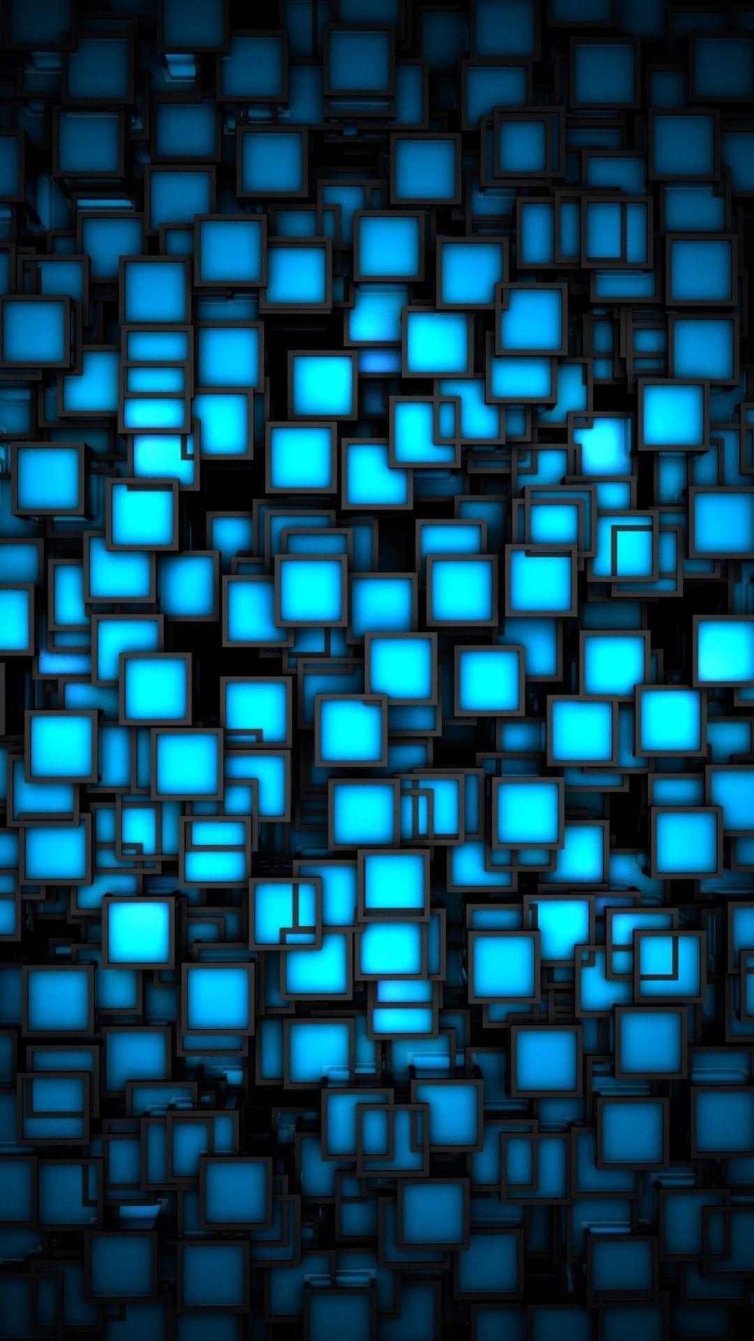 3D Blue iPhone Wallpaper iPhone Wallpaper in 2020