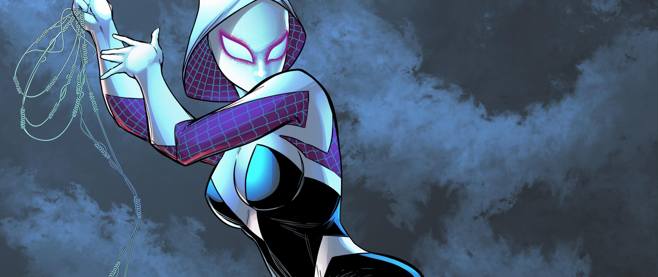 Gwen In Spider Man Into The Spider Verse 2560x1080