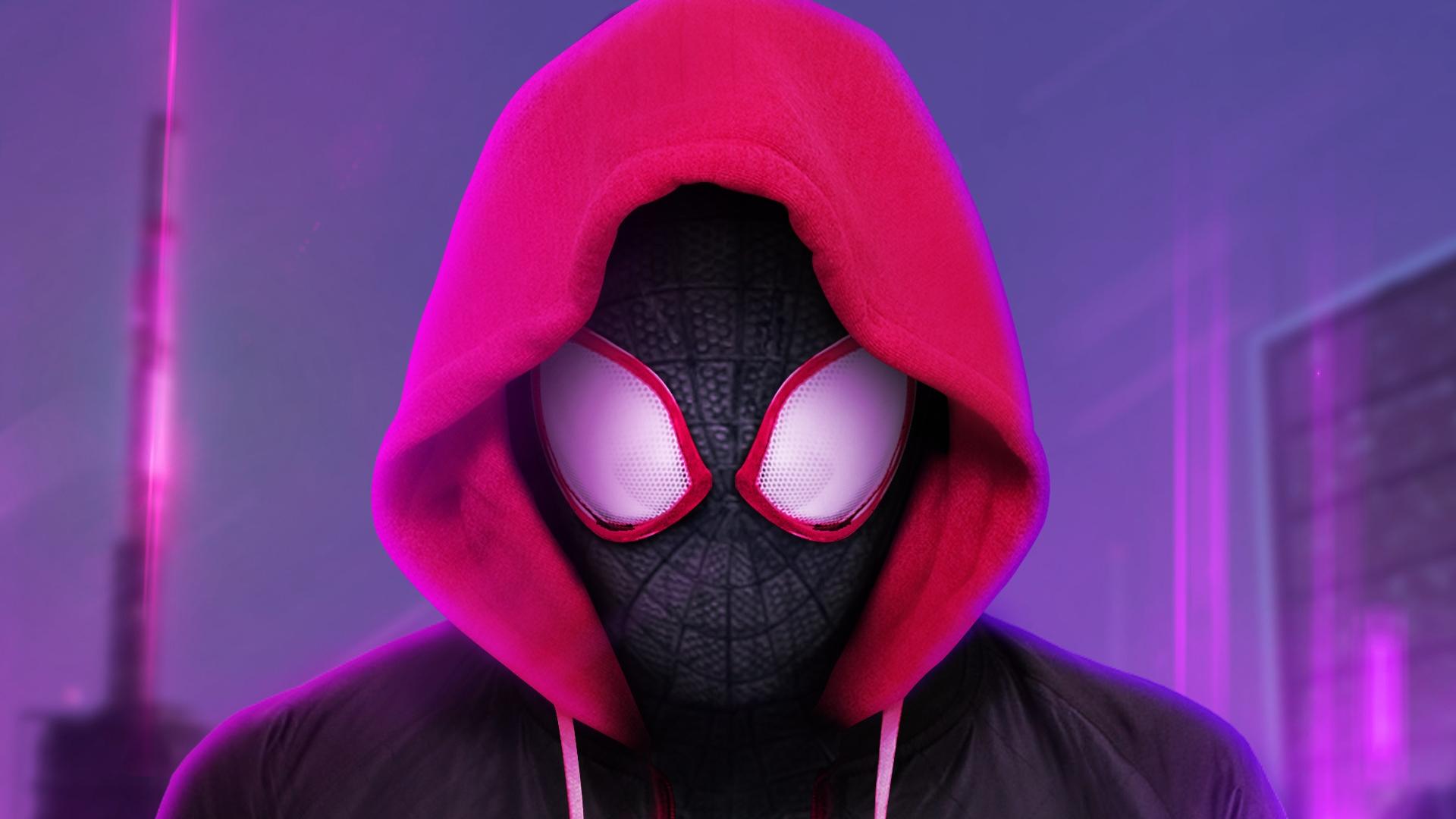Download 1920x1080 Spider Man: Into The Spider Verse