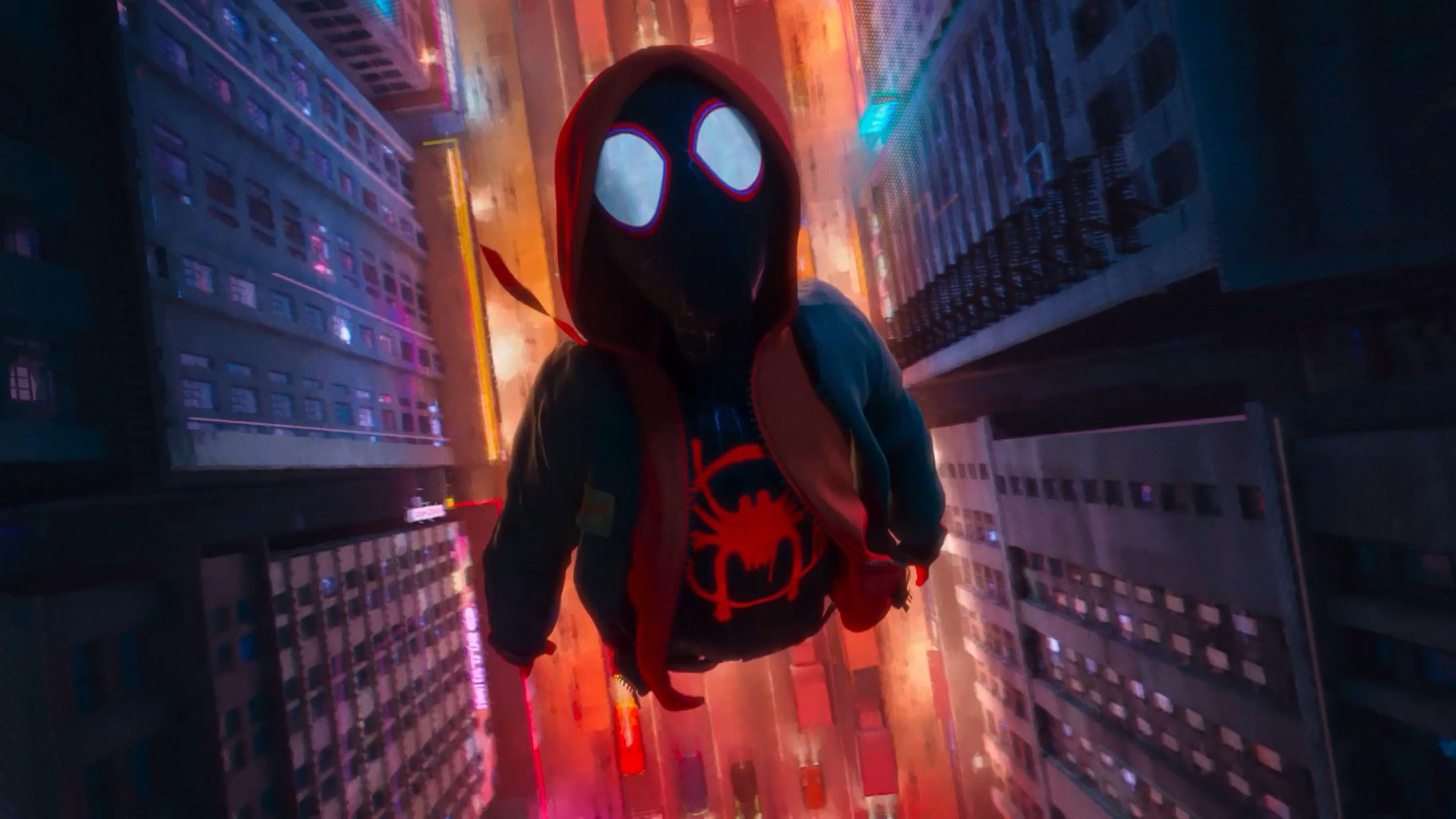 Miles Morales In Spider Man Into The Spider Verse Movie 2018