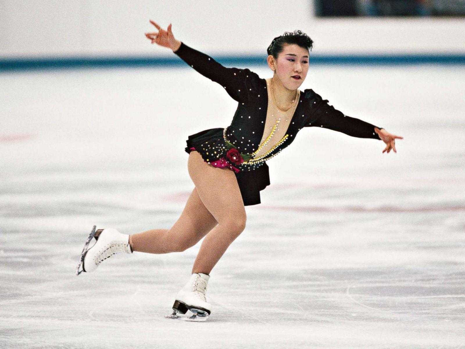 US female figure skater 1 of only 3 in Olympic history to