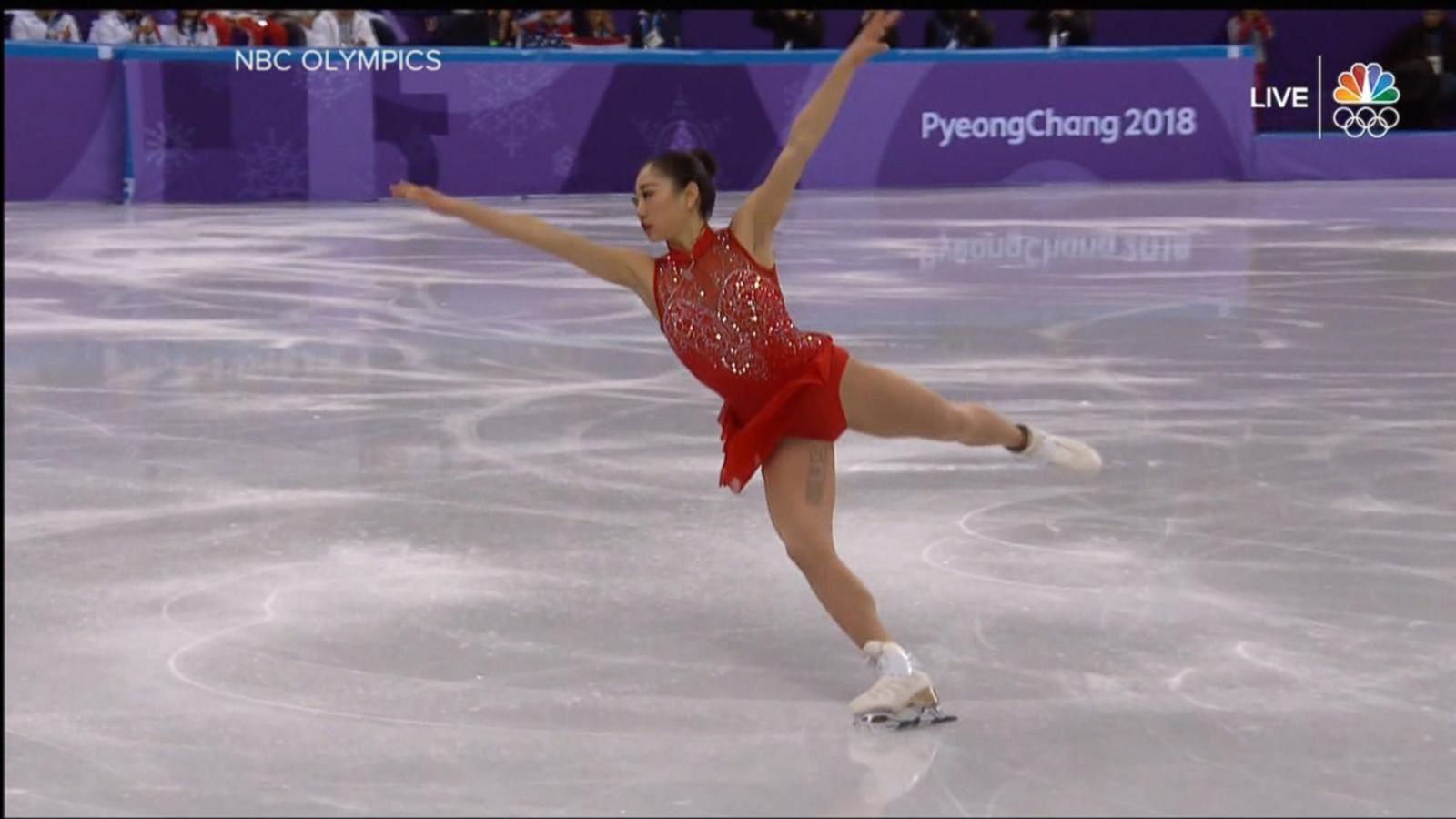 US female figure skater 1 of only 3 in Olympic history to