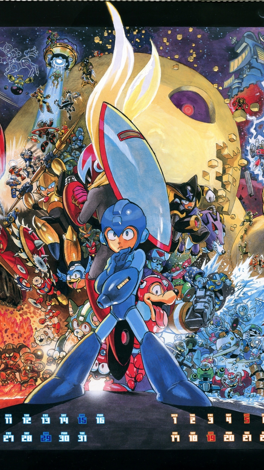 Video Game Mega Man (1080x1920) Wallpaper
