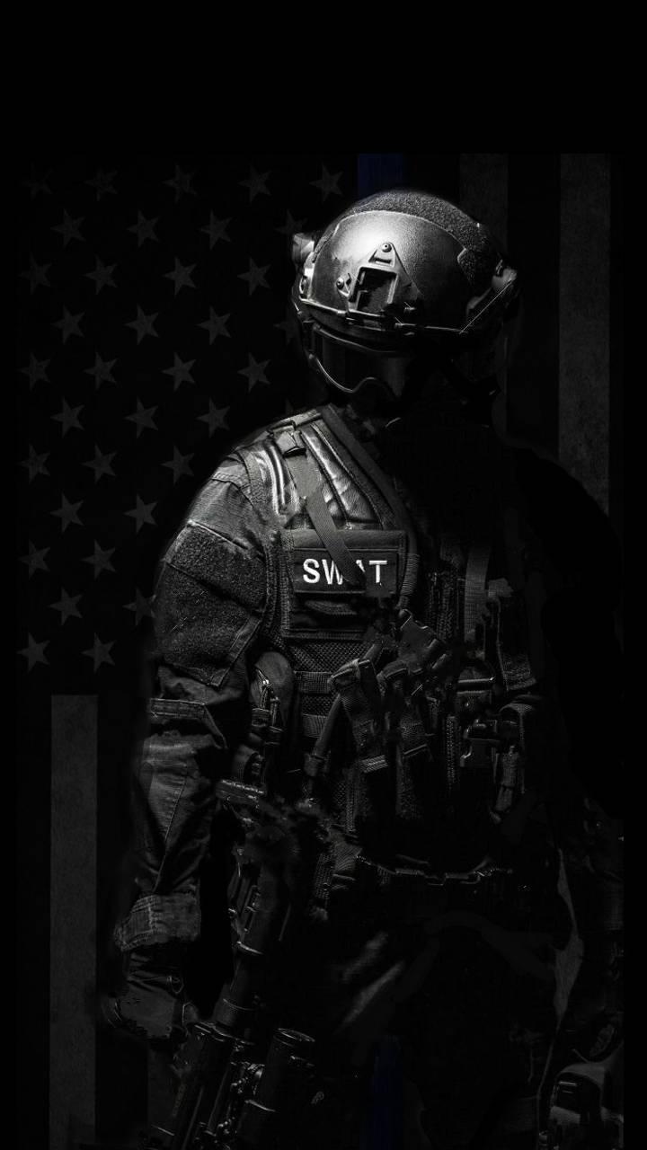 Spec ops police officer SWAT | Stock image | Colourbox