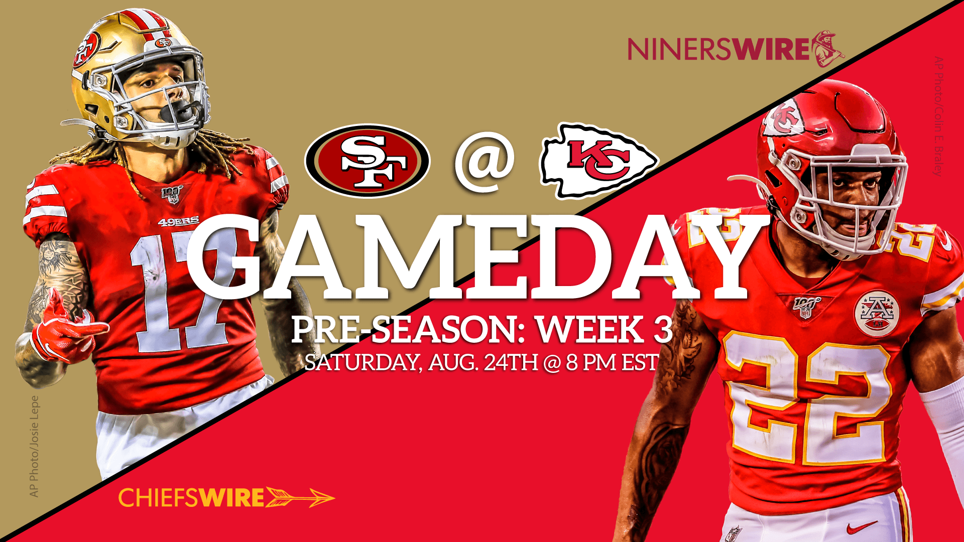 Chiefs vs. 49ers: Time, TV & streaming for preseason Week 3