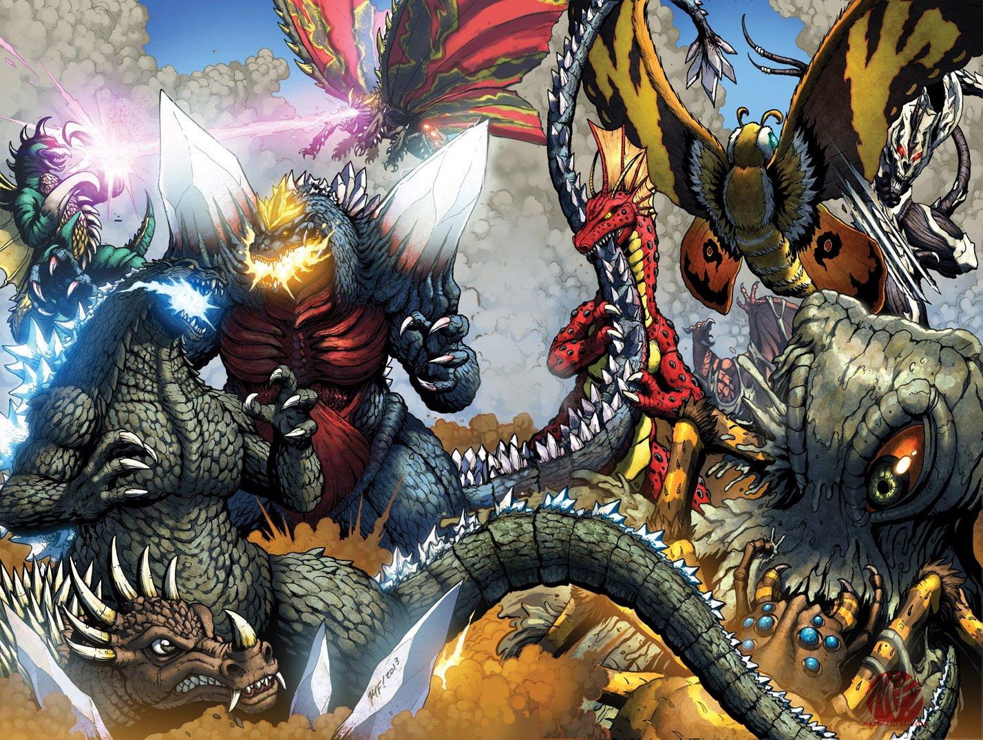 Download Godzilla Earth Unleashed in a Furious Roar Wallpaper