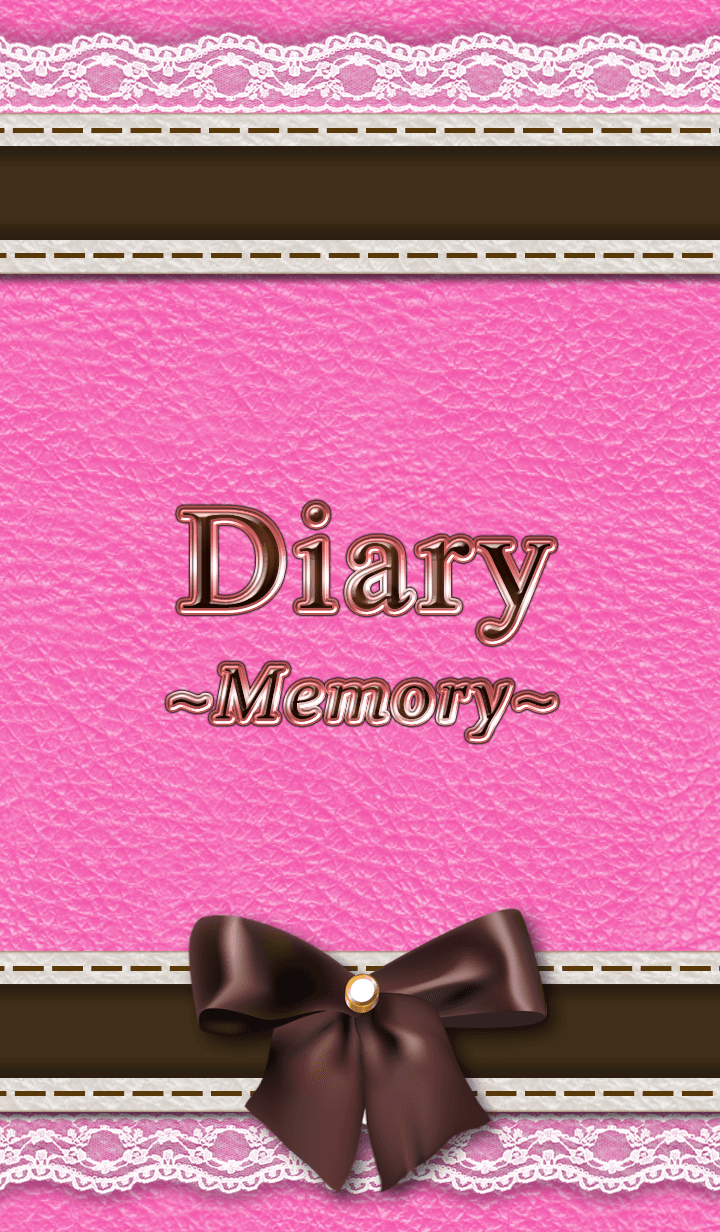 Diary Memory. Cute diary, Theme, Bow wallpaper