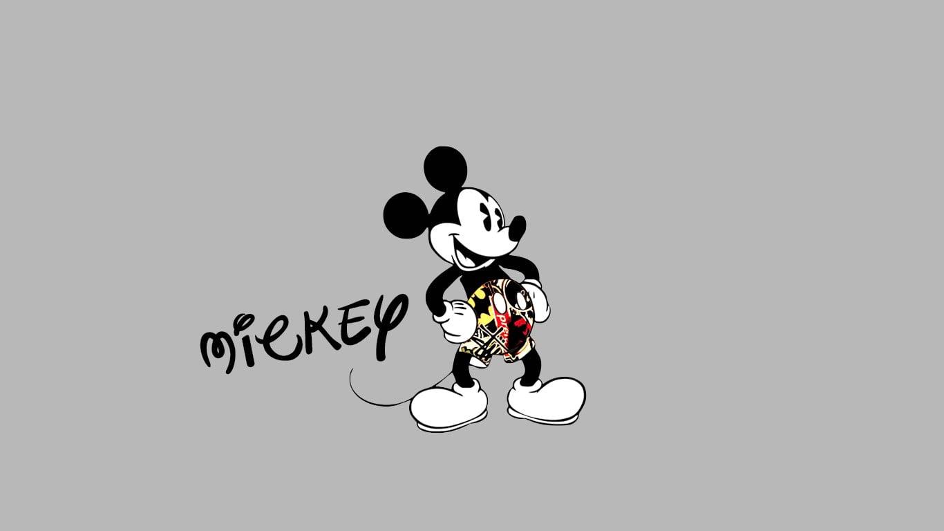 Mickey Mouse illustration, Mickey Mouse, Disney, minimalism HD