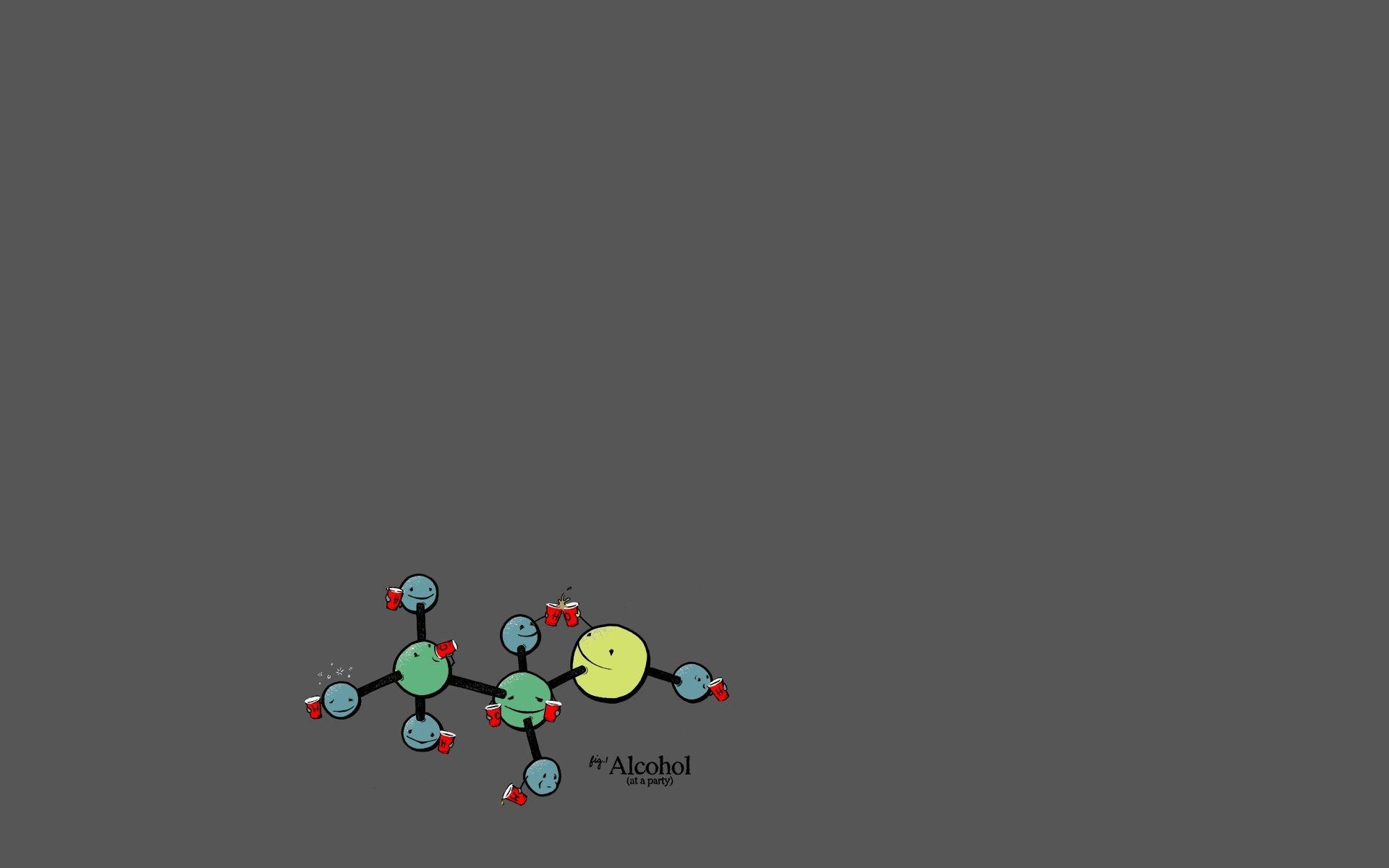 alcohol molecule wallpaper