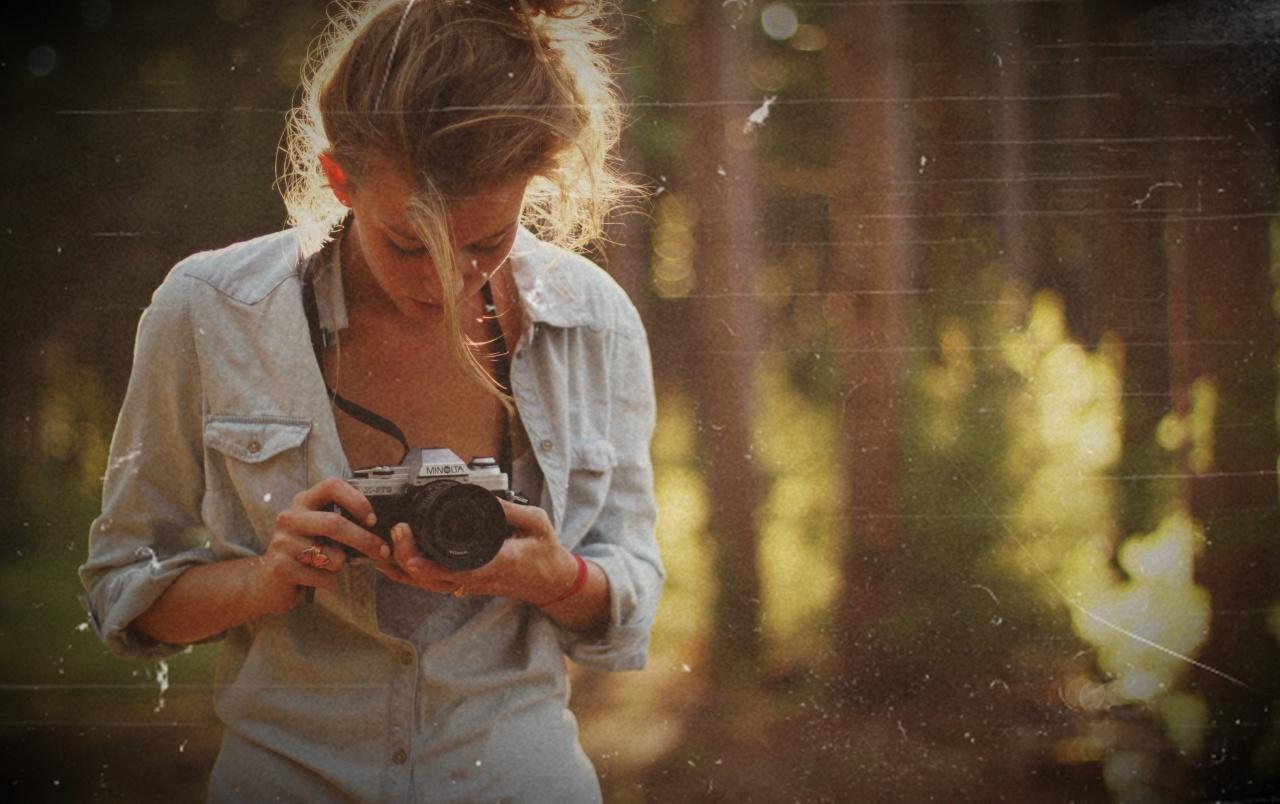 Cute Blonde Photographer wallpaper. Cute Blonde