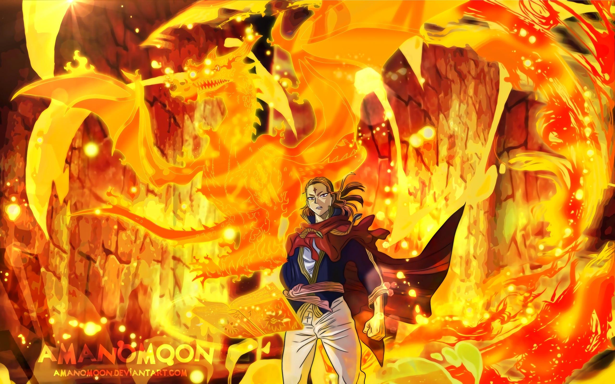 Wallpaper of Anime, Fuegoleon Vermillion, Black Clover background
