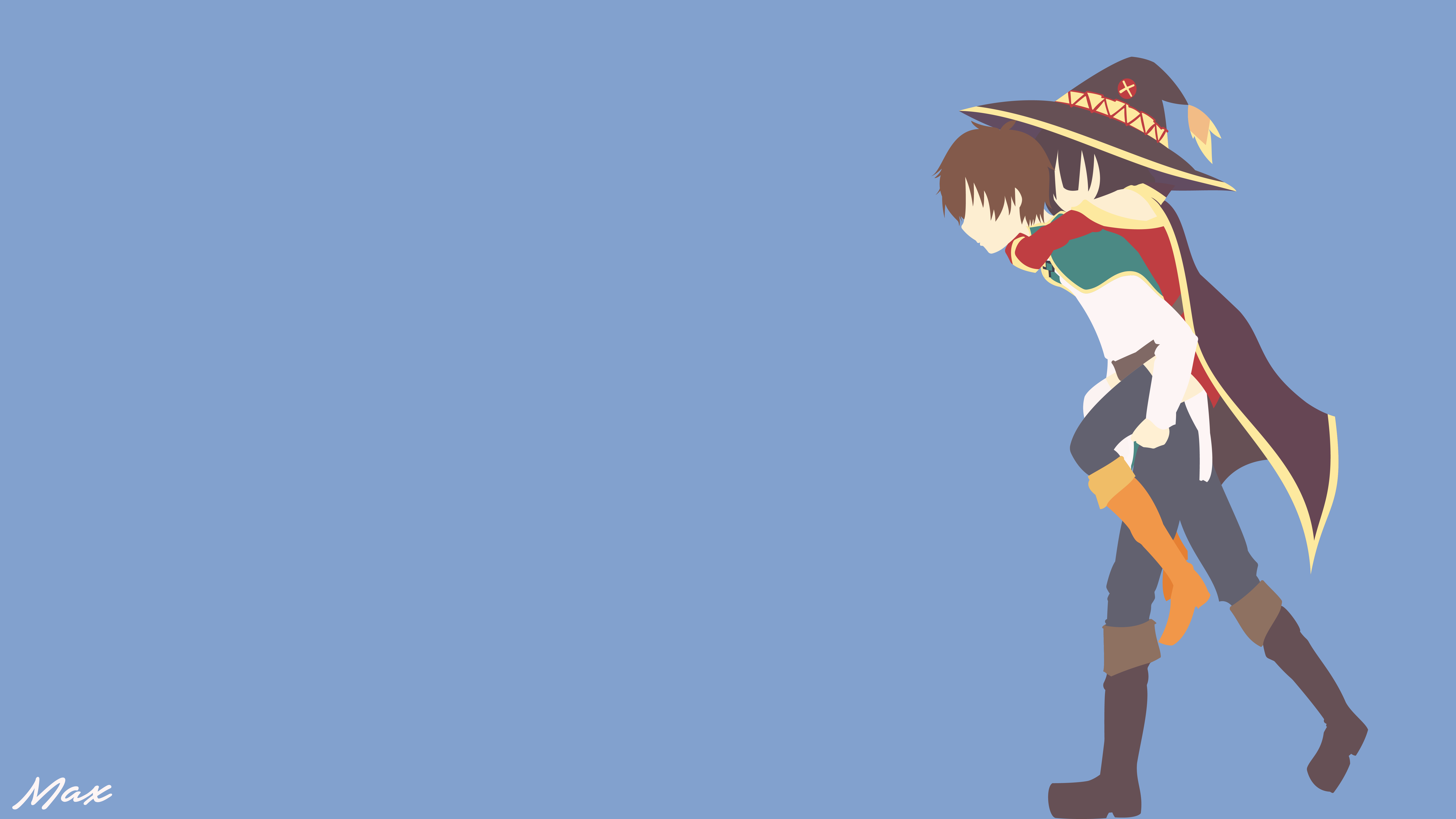 kazuma and megumin konosuba minimal wallpaper by max028. Minimal