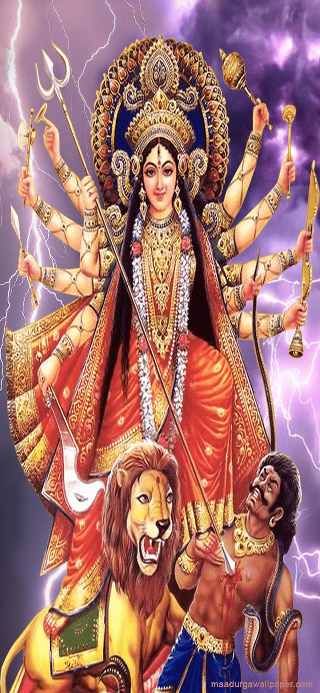 Maa Durga mobile background photo