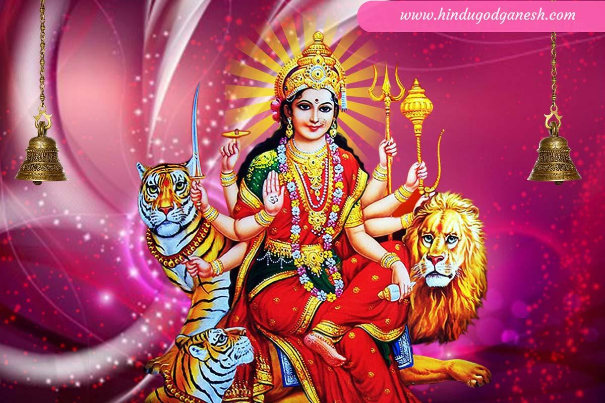 Maa durga face wallpaper full size HD for desktop & mobile