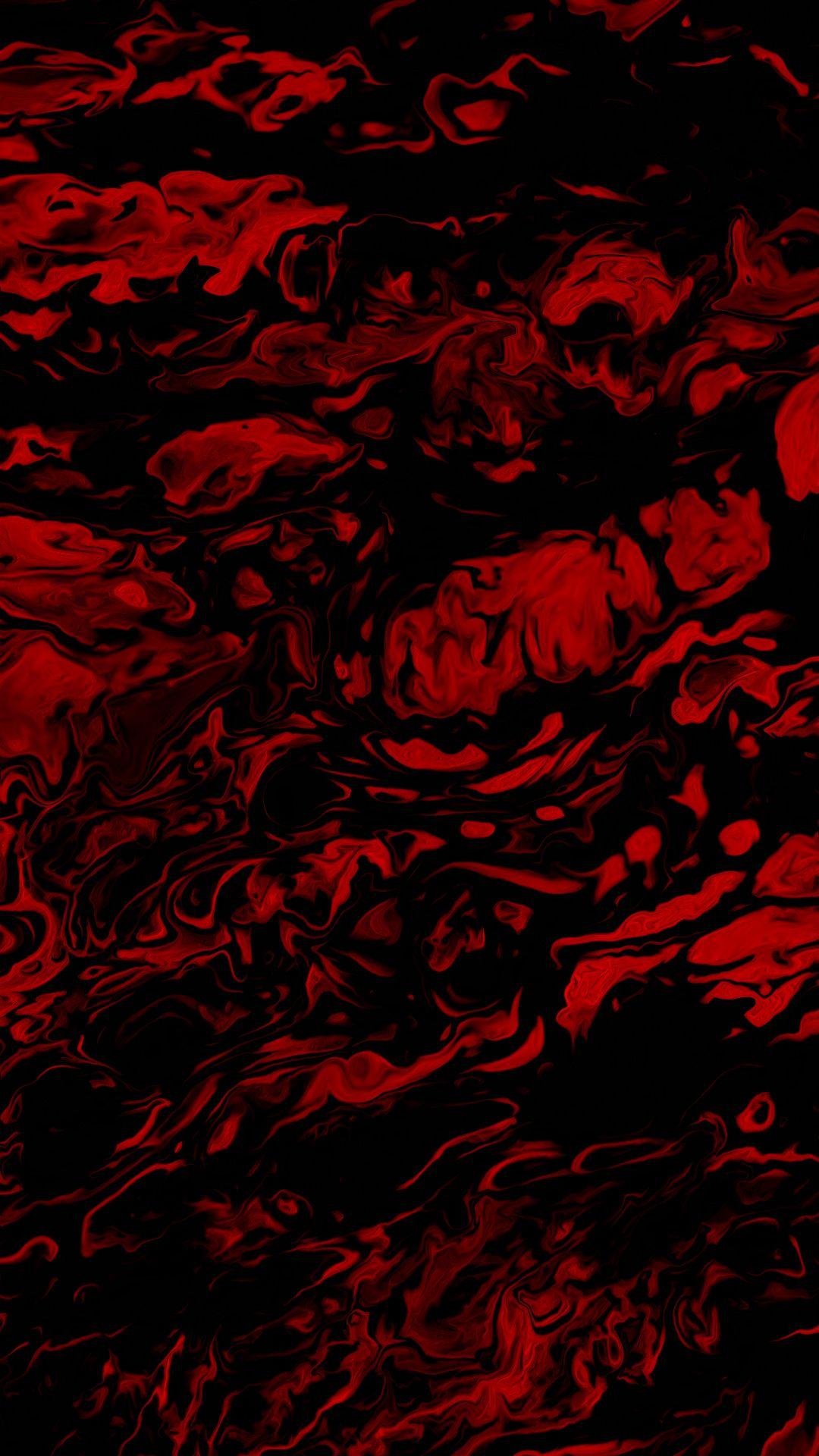 Red liquid abstract art. in 2020