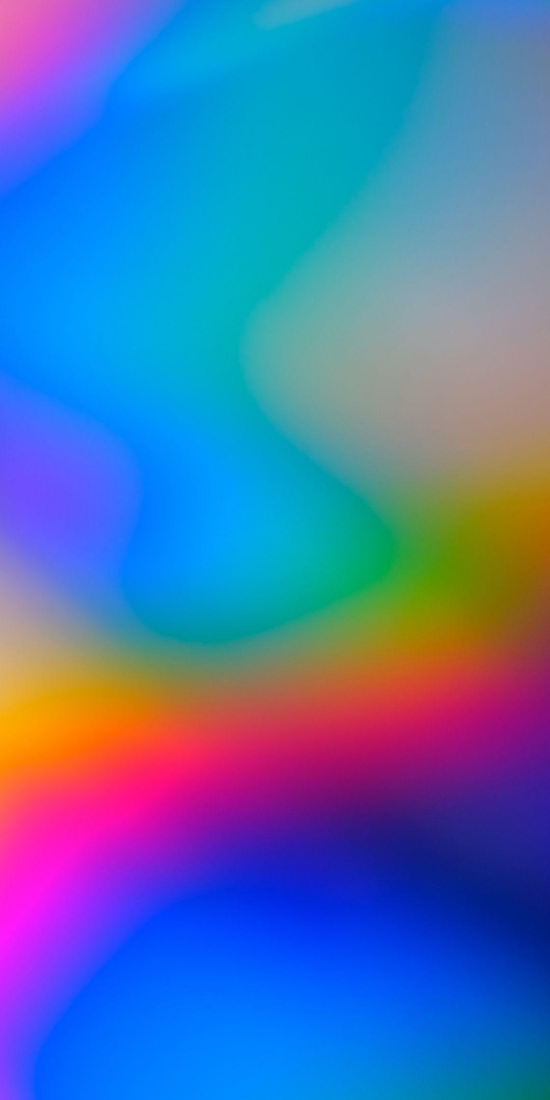Gradient, iridescent lines, blur, abstract, 1080x2160