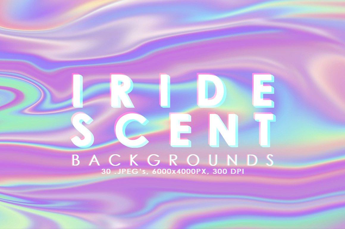 Iridescent Abstract Background Textures Creative Market